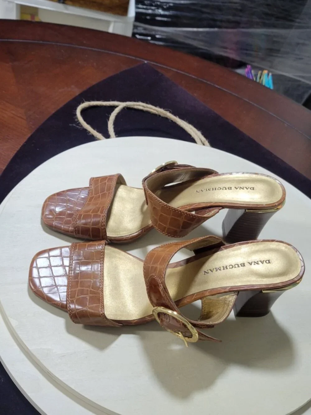 Dana Buchman Brown Slide (Open Heel)  [Item #SSS01]